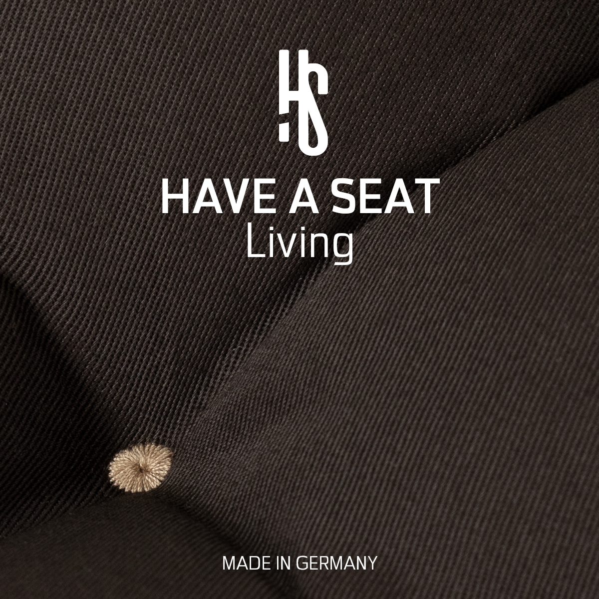 Stuhlauflage Hochlehner braun| strapazierfähiger, hautfreundlicher Oberstoff aus Baumwoll-Mischgewebe - Design Riegel beige - Made in Germany