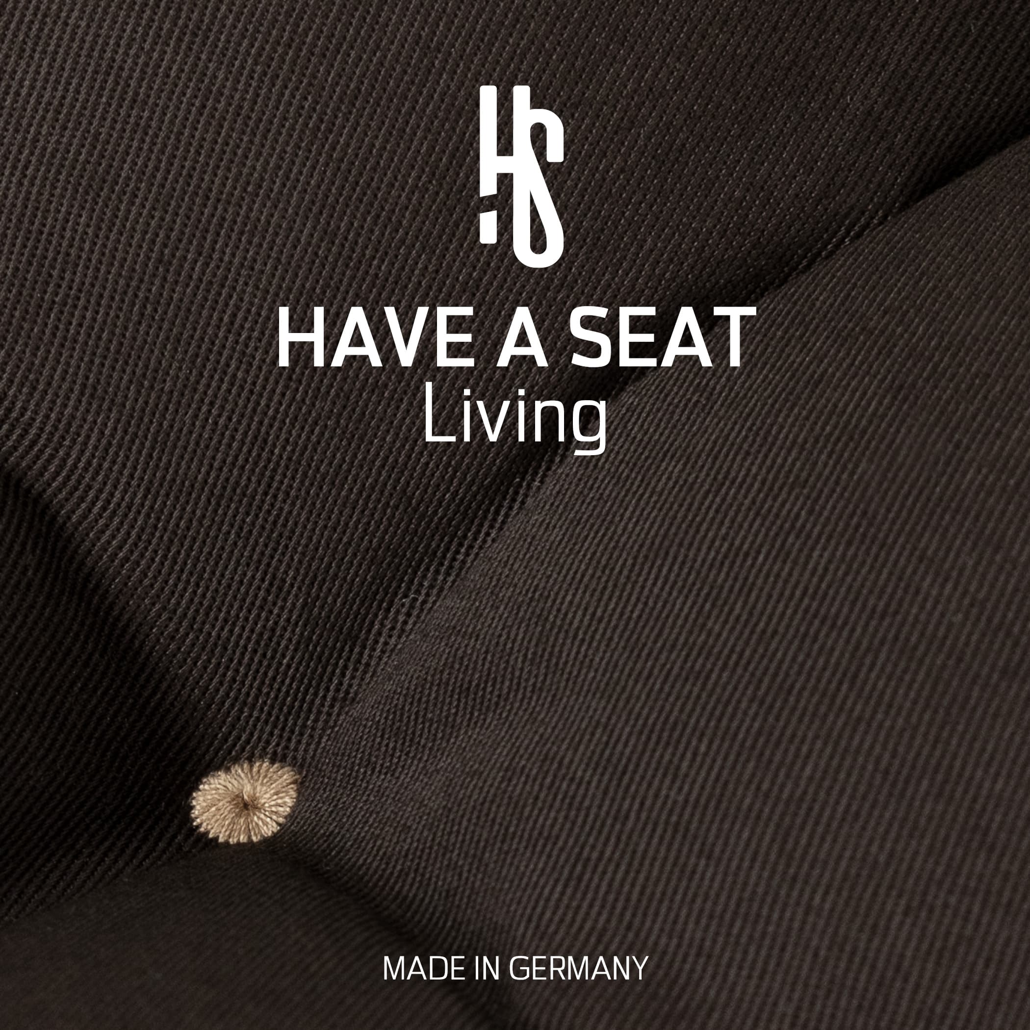 Gartenstuhlauflage Hochlehner | Braun | HAVE A SEAT Living | Made in Germany Stuhlauflage Hochlehner braun| strapazierfähiger, hautfreundlicher Oberstoff aus Baumwoll-Mischgewebe - Design Riegel beige - Made in Germany