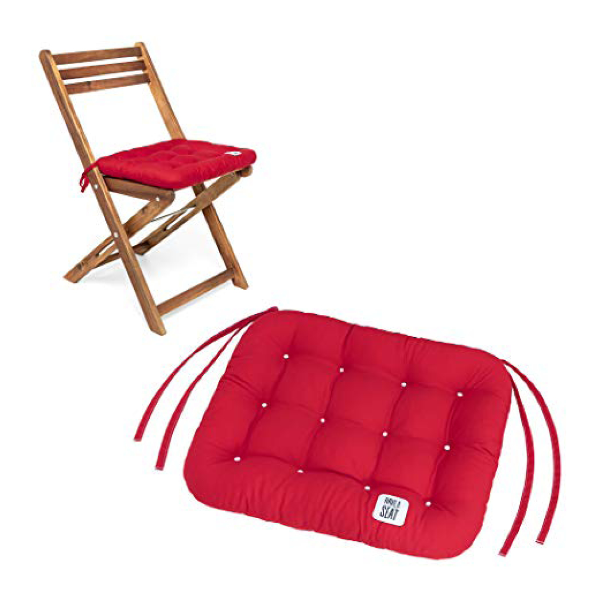 Cuscino da seduta 40x35 cm | Rosso