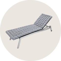 HAVE A SEAT Living | hochwertige Liegenauflage auf Sonnenliege / Gartenliege | bequem & orthopädisch | komplett waschbar bis 95° C | Indoor / Outdoor