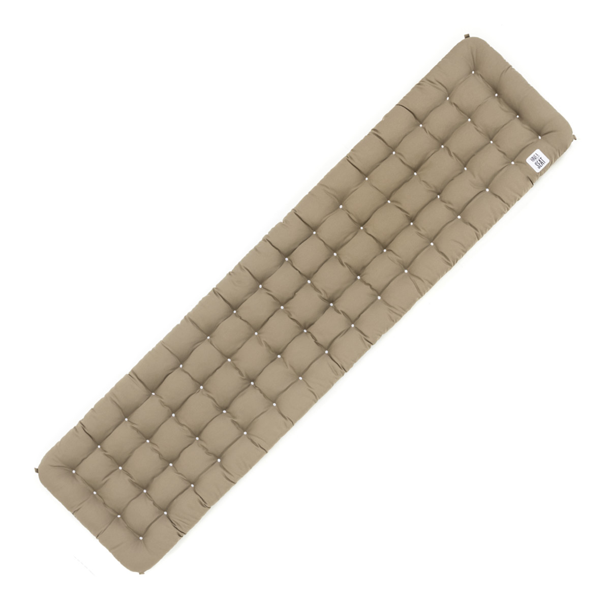 HAVE A SEAT Living Sitzbankauflage in stilvollem, edlen beige / goldbraun | Sitzauflage für Bank | Sitzkissen lang | Sitzpolster bequem