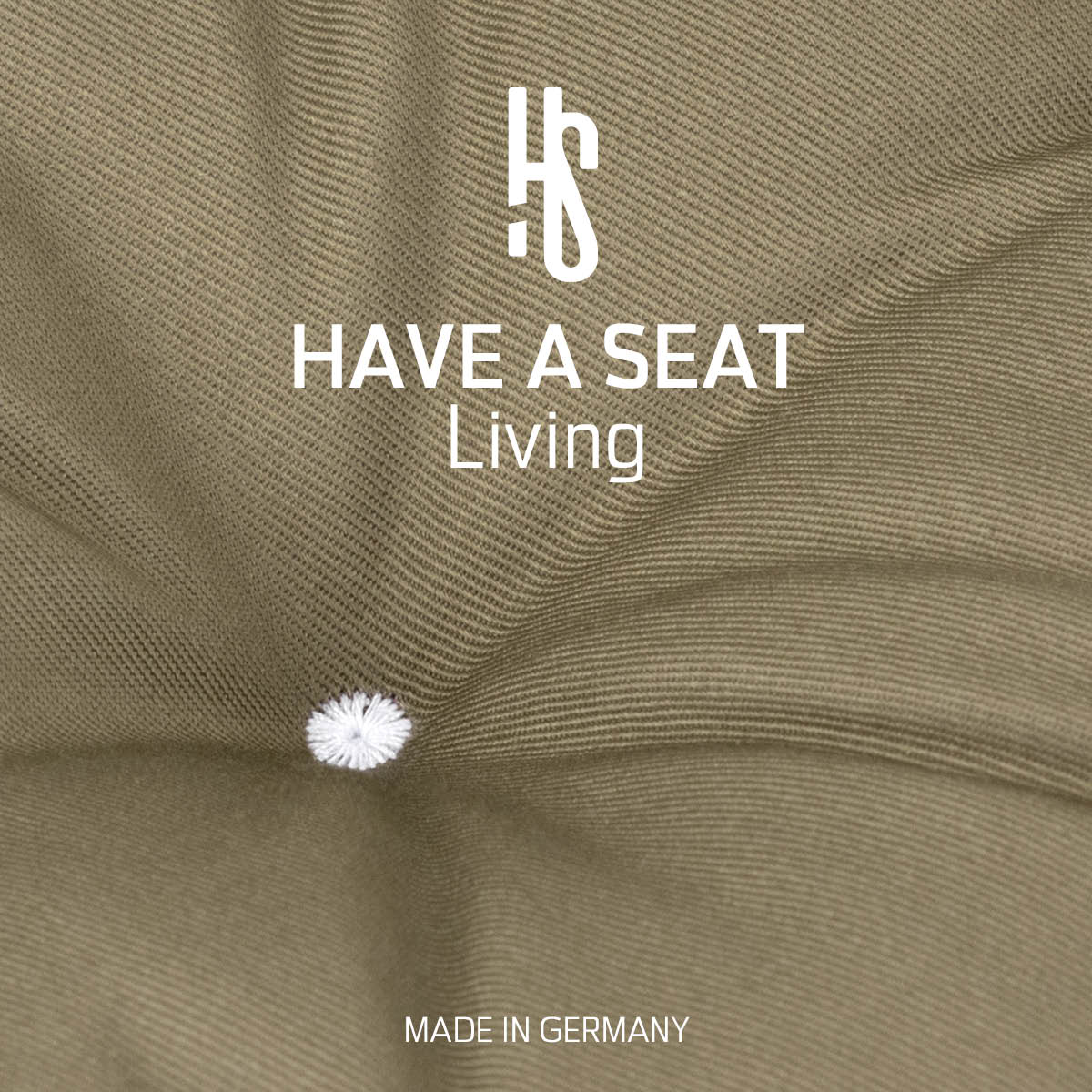 Sitzpolster Auflage taupe für Sitzbank aus hautfreundlichem, strapazierfähigem Baumwollmischgewebe | HAVE A SEAT Living - Made in Germany