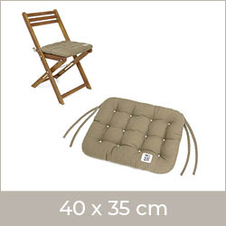Sitzkissen 40x35 cm | HAVE A SEAT Living HAVE A SEAT Living | bequemes Sitzkissen 40x35 cm auf Klappstuhl | bequem & orthopädisch | komplett waschbar bis 95° C | Indoor / Outdoor
