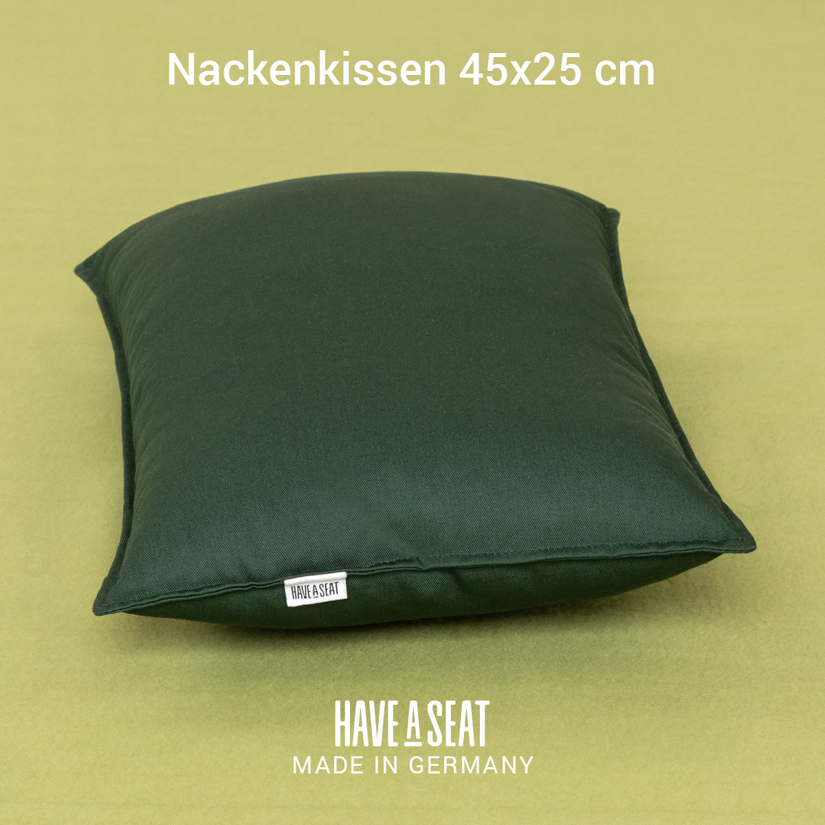 Nackenkissen 45x25 cm, Moosgrün