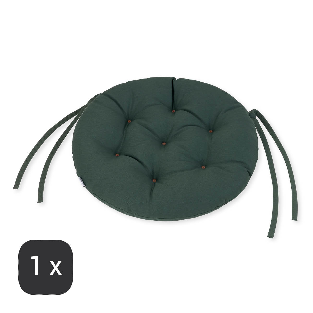 Cuscino da seduta Ø 40 cm | Verde muschio | 1 pezzo