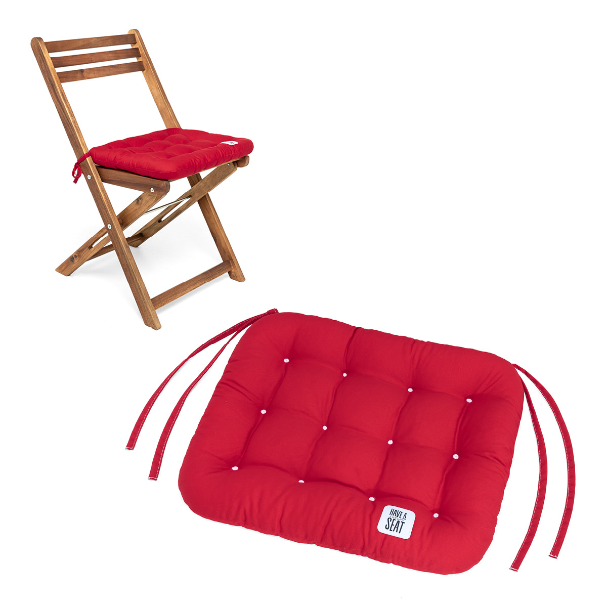 Sitzkissen 40x35 cm | Rot 