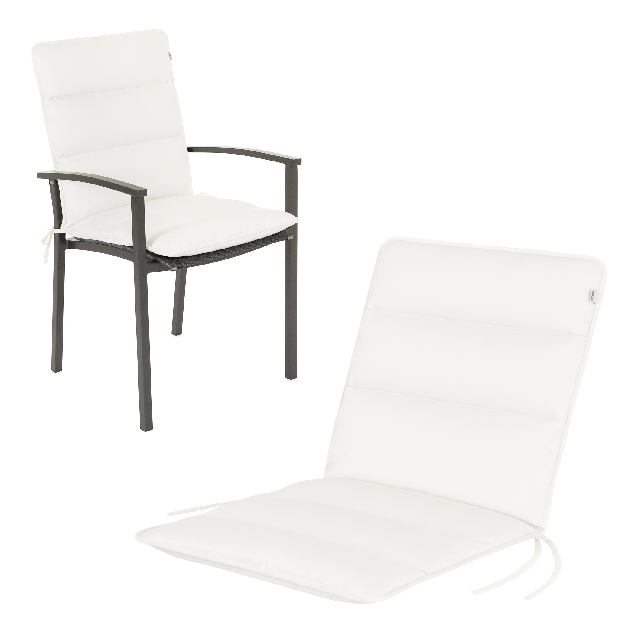 Cuscino per sedia bassa Flair | 100x48 cm | Bianco