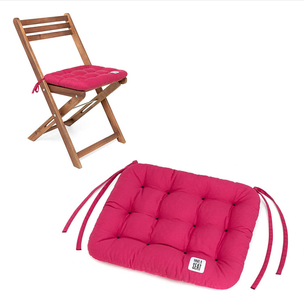 Cuscino da seduta 40x35 cm | Hot Pink