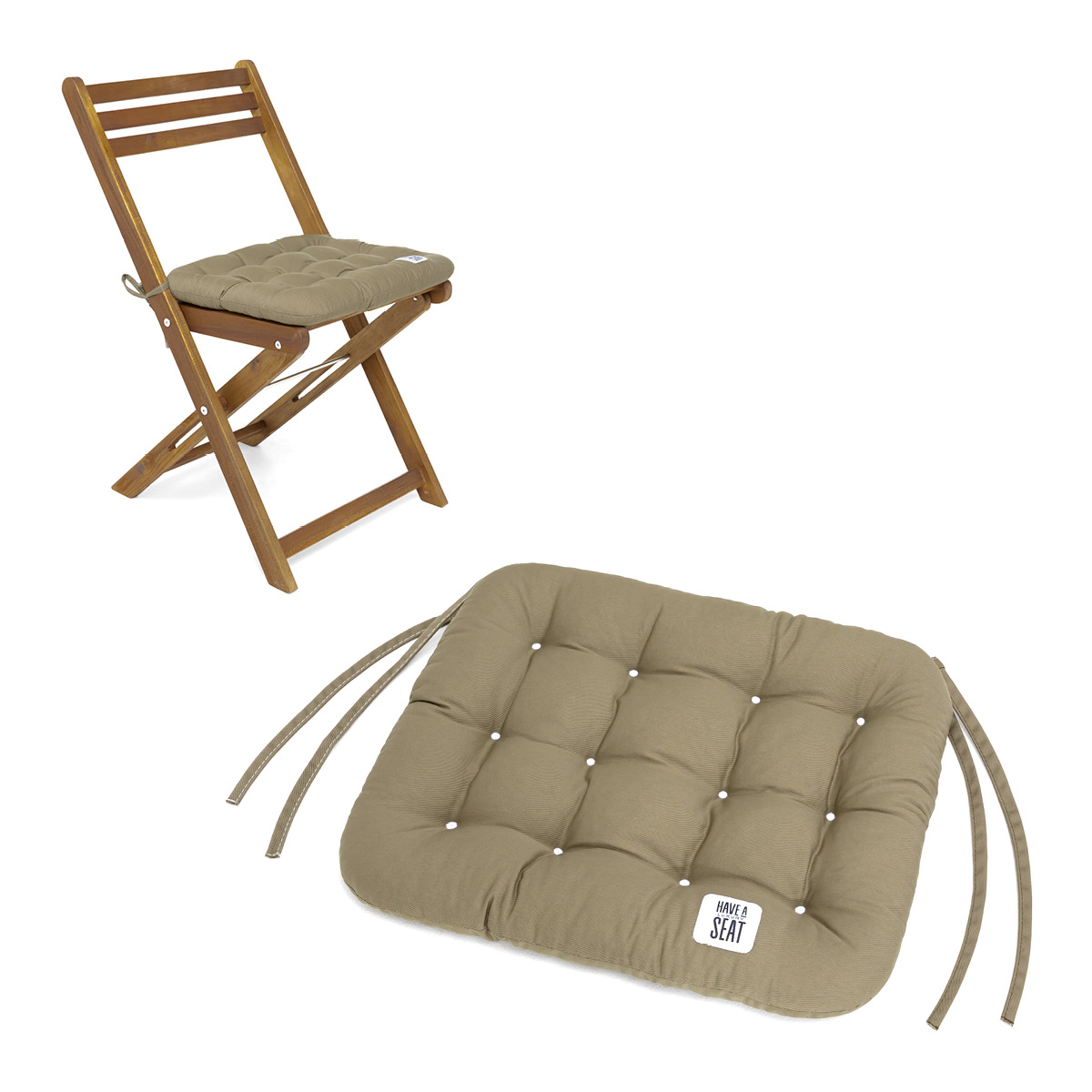 Sitzpolster 40x35 cm | Goldbraun Sitzpolster 40x35 cm | Goldbraun