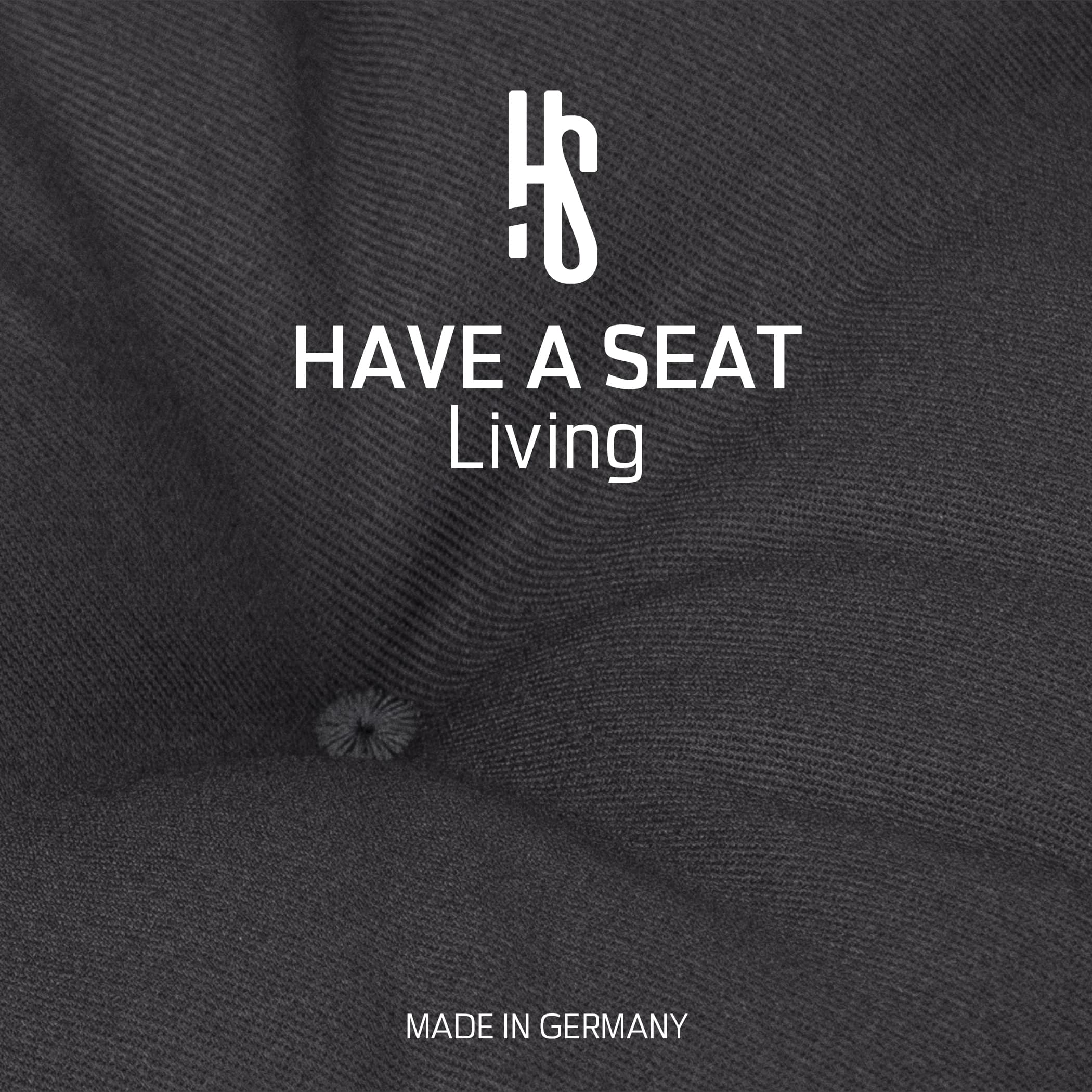 Polsterauflage Niedriglehner | Grau / Anthrazit | HAVE A SEAT Living | Made in Germany Polster Niedriglehner Luxury in Grau / Anthrazit - Detailansicht Stoff - strapazierfähiges, hautfreundliches Baumwoll-Mischgewebe