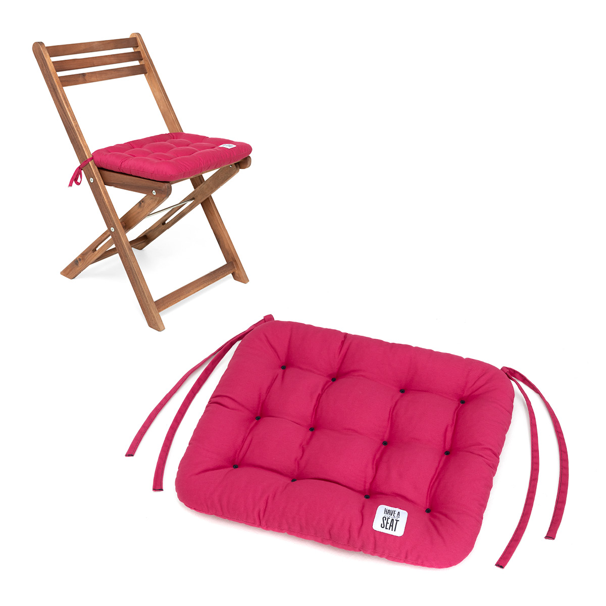 Sitzkissen 40x35 cm | Hot-Pink 