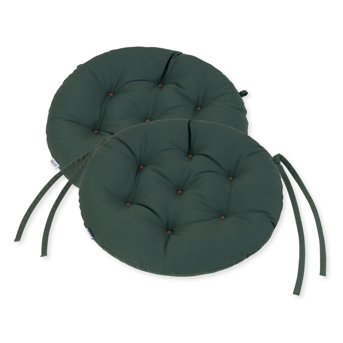 Sitzkissen rund Ø 40 cm | Grau / Anthrazit