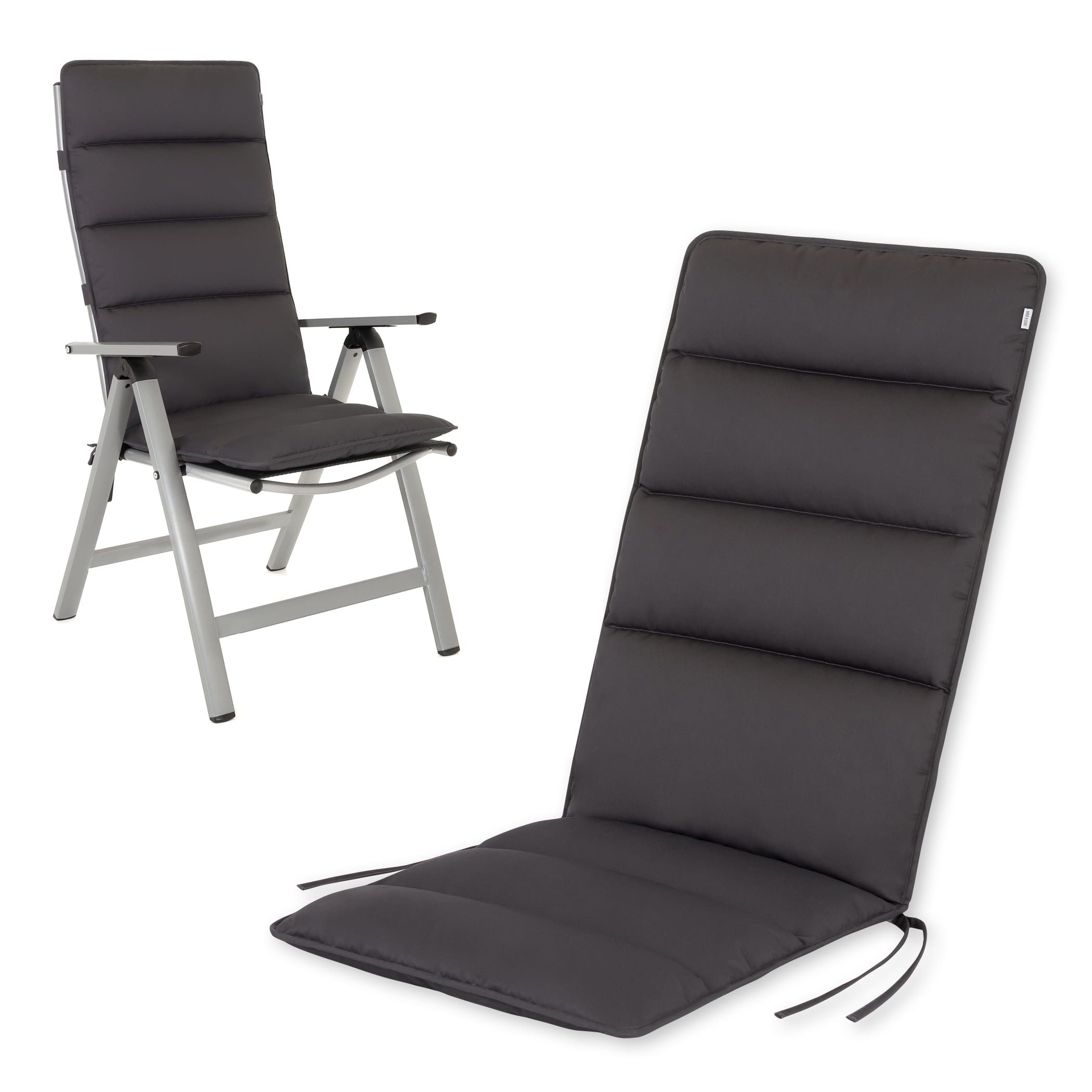 Cuscino per sedia alta Flair | 120x48 cm | Grigio / Antracite Cuscino per sedia alta Flair | 120x48 cm | Grigio / Antracite