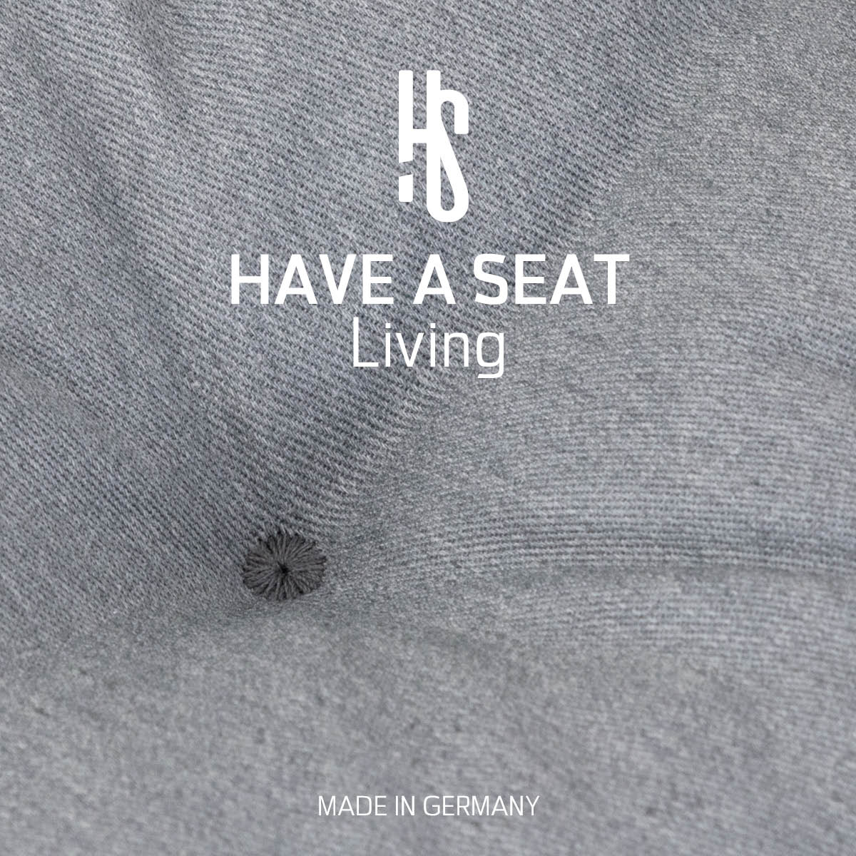 Sitzpolster Auflage hellgrau für Sitzbank aus hautfreundlichem, strapazierfähigem Baumwollmischgewebe | HAVE A SEAT Living - Made in Germany