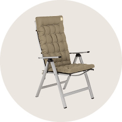 Hochlehner Auflagen | HAVE A SEAT Living HAVE A SEAT Living | hochwertige Hochlehner Sitzauflage auf Gartenstuhl | bequem & orthopädisch | komplett waschbar bis 95° C | Indoor / Outdoor