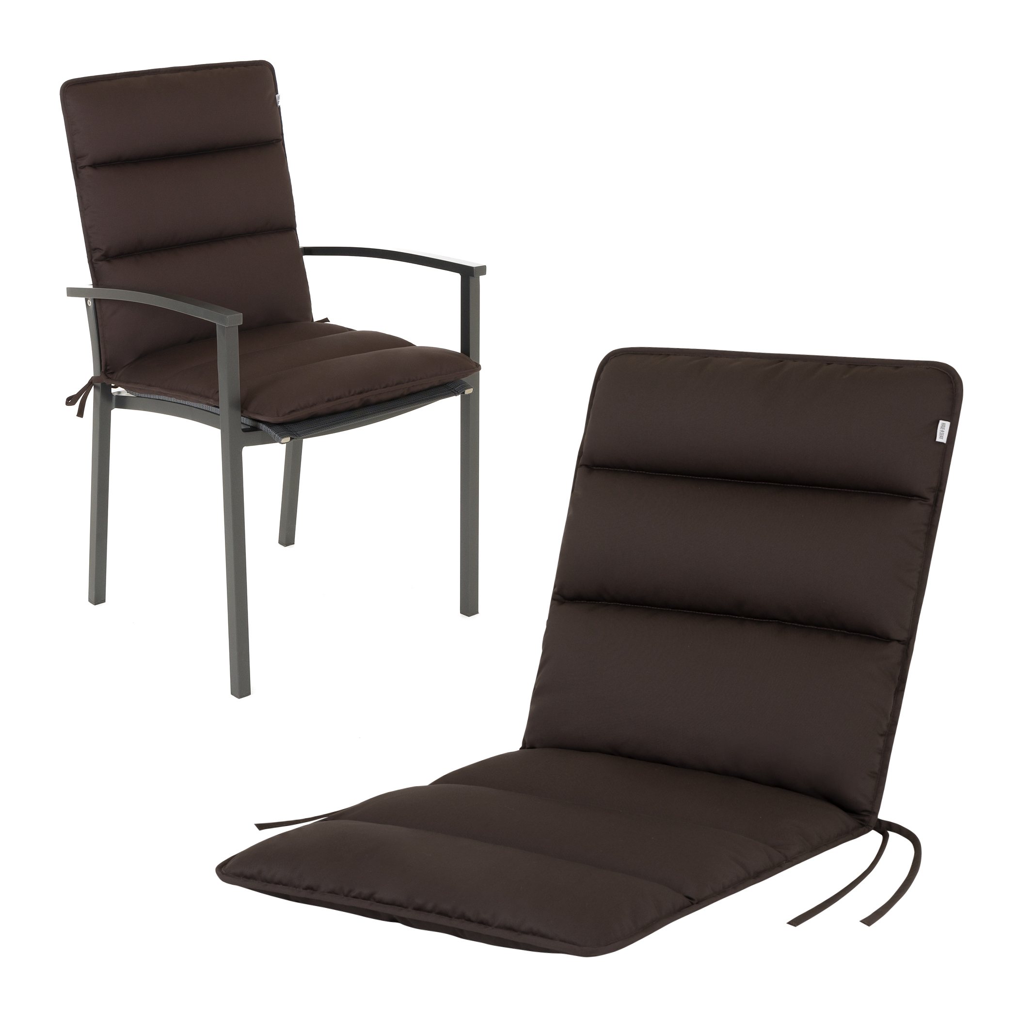 Cuscino per sedia bassa Flair | 100x48 cm | Marrone