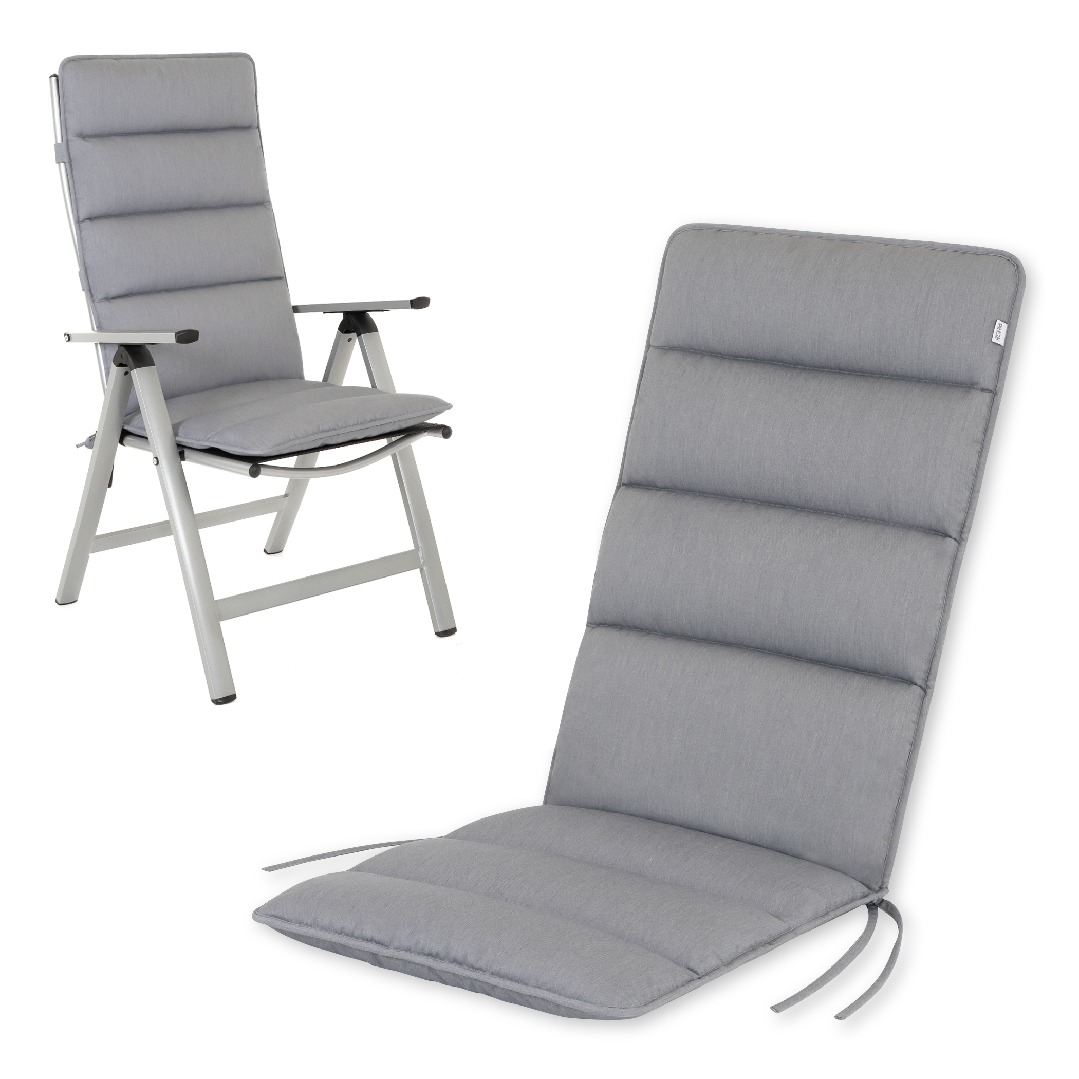 Cuscino per sedia alta Flair | 120x48 cm | Grigio chiaro