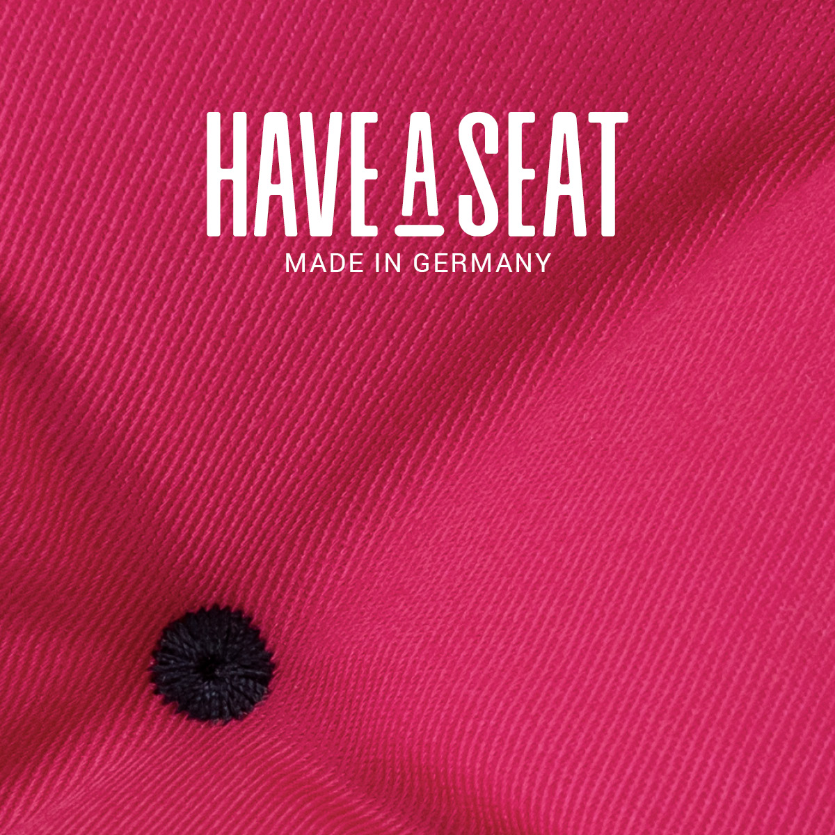 Pinke Sitzauflage für Gartenbank | strapazierfähiger, hautfreundlicher Oberstoff aus Baumwoll-Mischgewebe - Design Riegel schwarz - Made in Germany