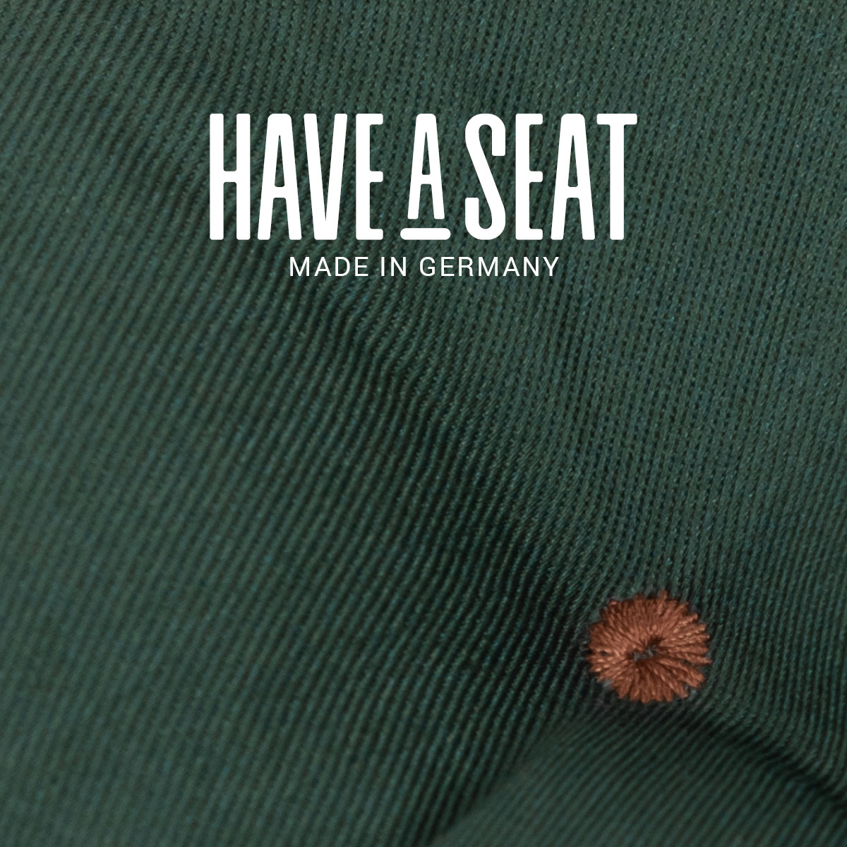 Stuhl Sitzkissen grün aus hochwertigem, strapazierfähigem Baumwoll-Stoff | wetterfest | Indoor / Outdoor | Made in Germany | HAVE A SEAT Living