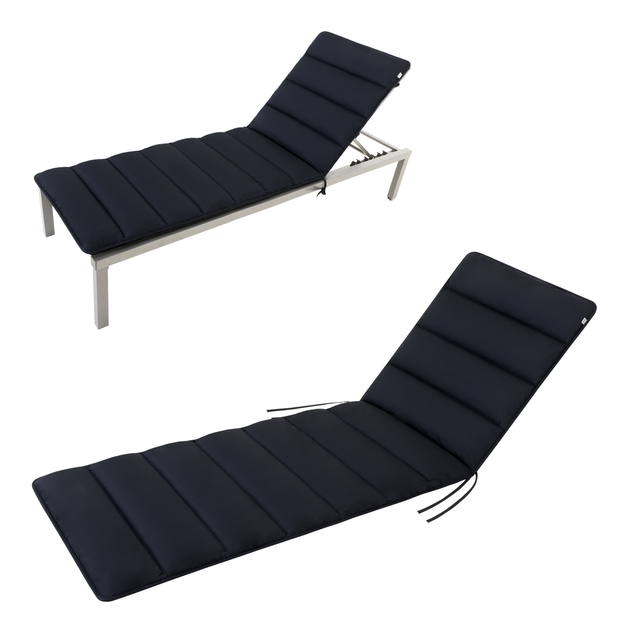 Cuscino per sdraio Flair | in 3 dimensioni | Blu navy