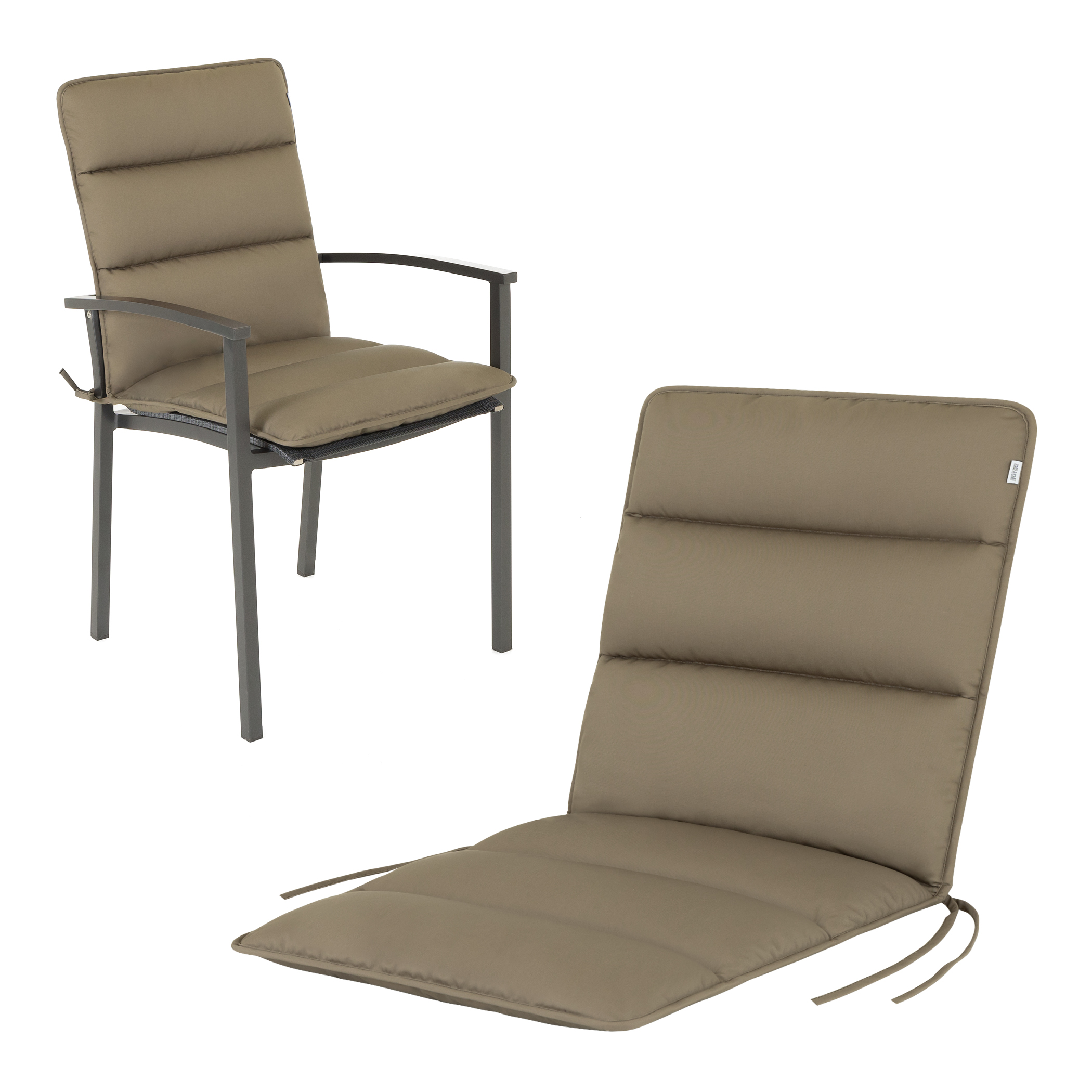 Cuscino per sedia bassa Flair | 100x48 cm | Marrone dorato