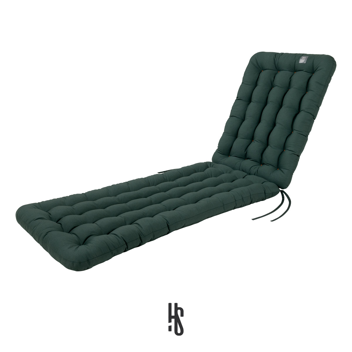 Auflage für Deckchair / Liegestuhl / Relaxstuhl Moosgrün mit Premium-Sitz-/Liegekomfort inkl. orthopädisches Outdoor Nackenkissen | HAVE A SEAT Living