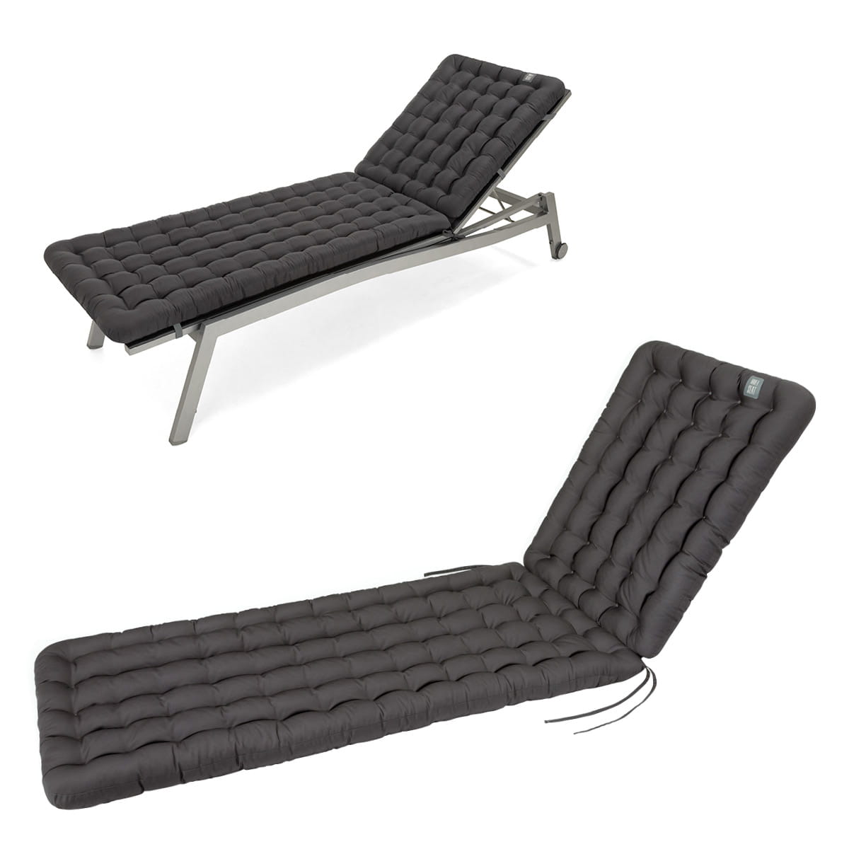 Cuscino per sdraio 200x60 cm, Grigio Antracite | HAVE A SEAT Cuscino per sdraio 200x60 cm, Grigio Antracite | HAVE A SEAT