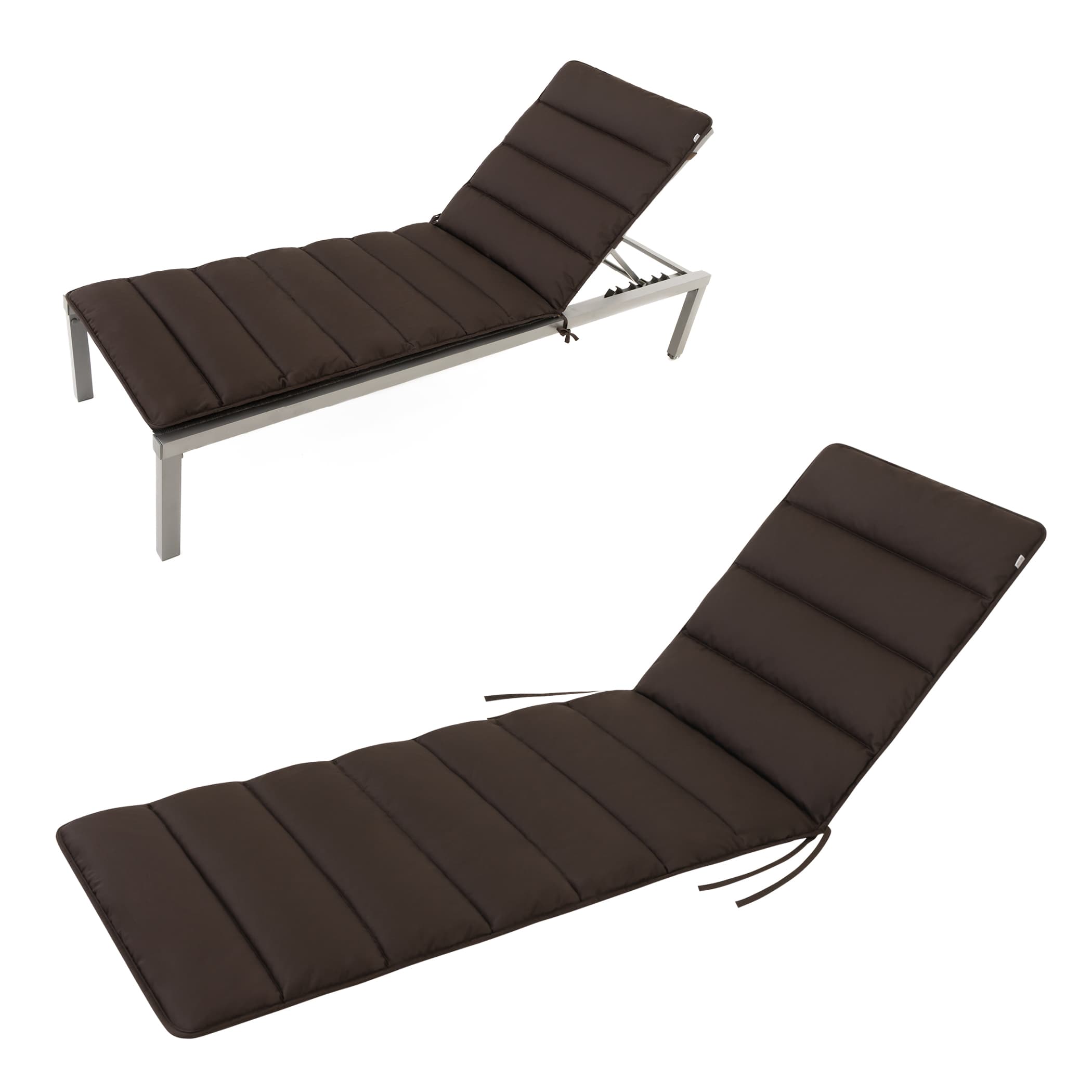 Auflage Relaxliege Flair | in 3 Größen | Braun Premium Liegenauflagen Flair in Braun, wetterfest und bequem, von HAVE A SEAT Living