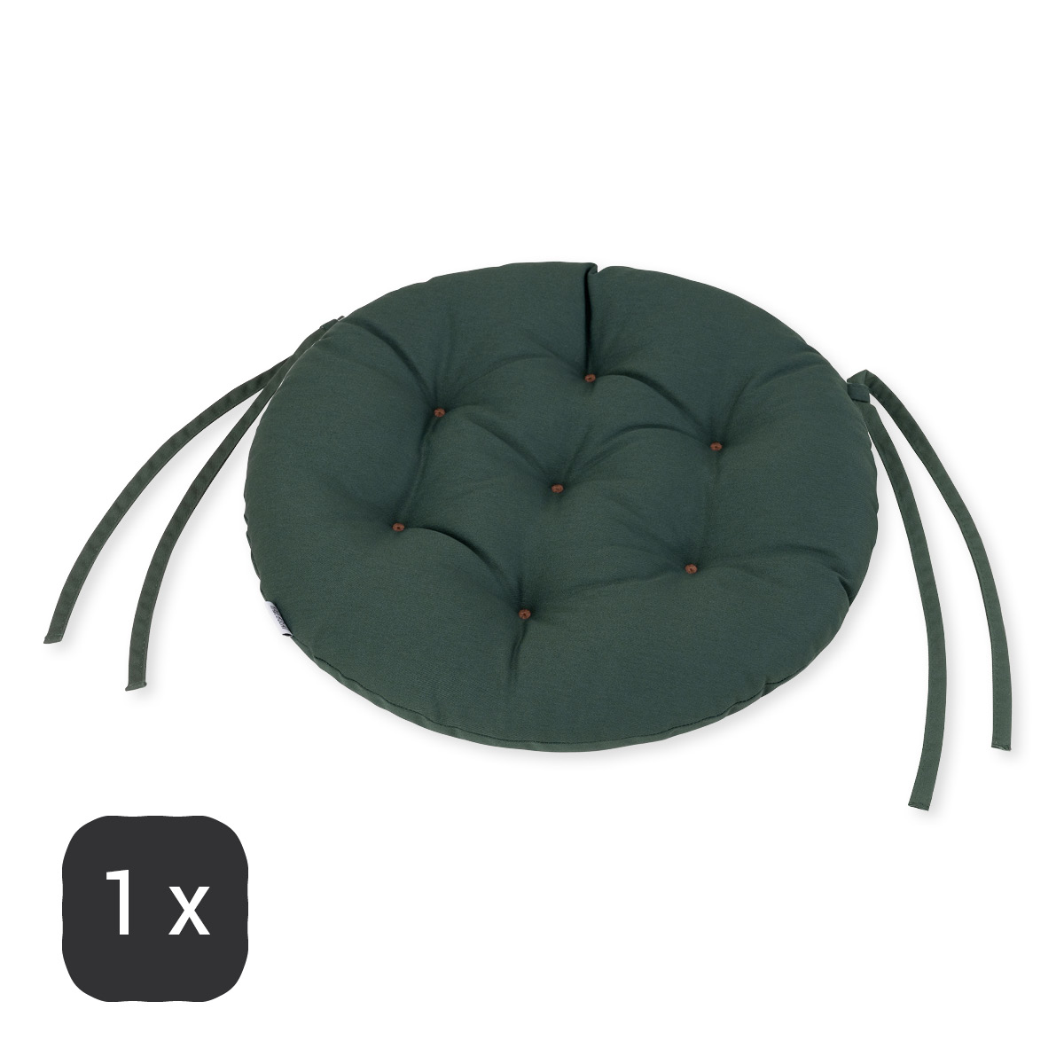 Sitzkissen rund Ø 40 cm | Moosgrün | 1 Stück