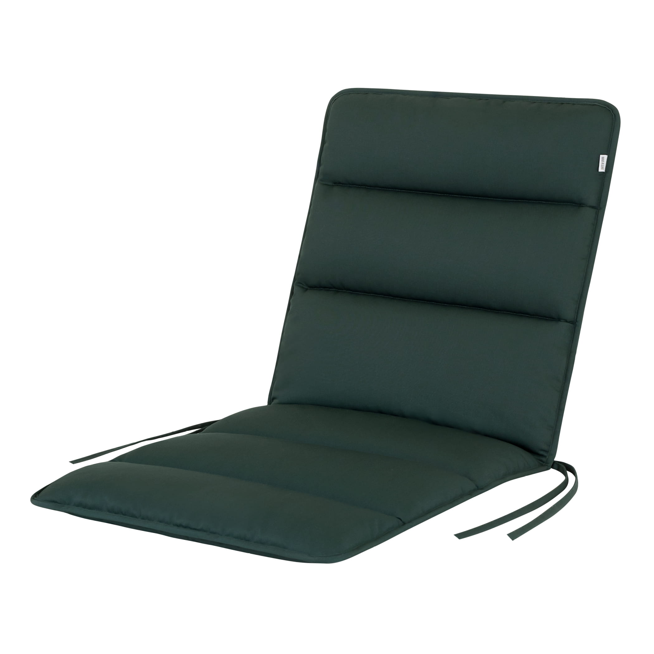 Premium Gartenstuhl Auflage - HAVE A SEAT Living | Serie: Flair für Niedriglehner in Moosgrün, 100x48 cm -Produktansicht