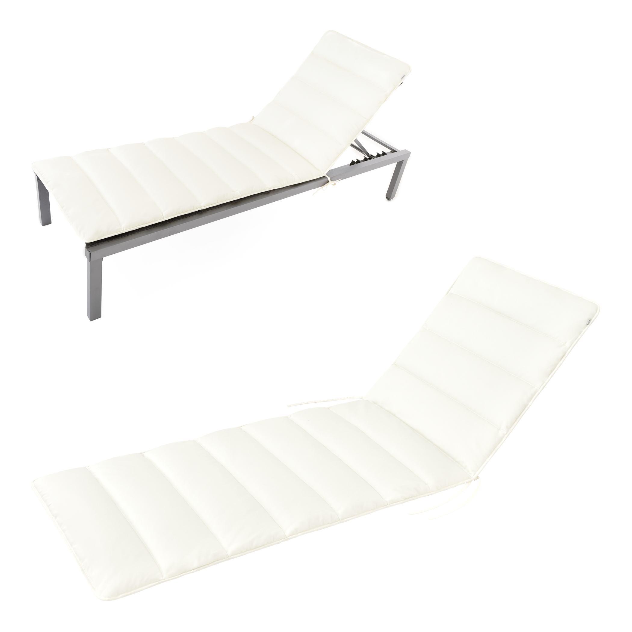 Cuscino per sdraio Flair | in 3 dimensioni | Bianco