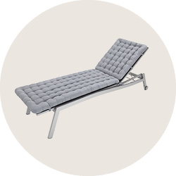 HAVE A SEAT Living | Liegenauflage auf Sonnen-/Gartenliege | bequem & orthopädisch | komplett waschbar bis 95° C | Indoor / Outdoor | Made in Germany