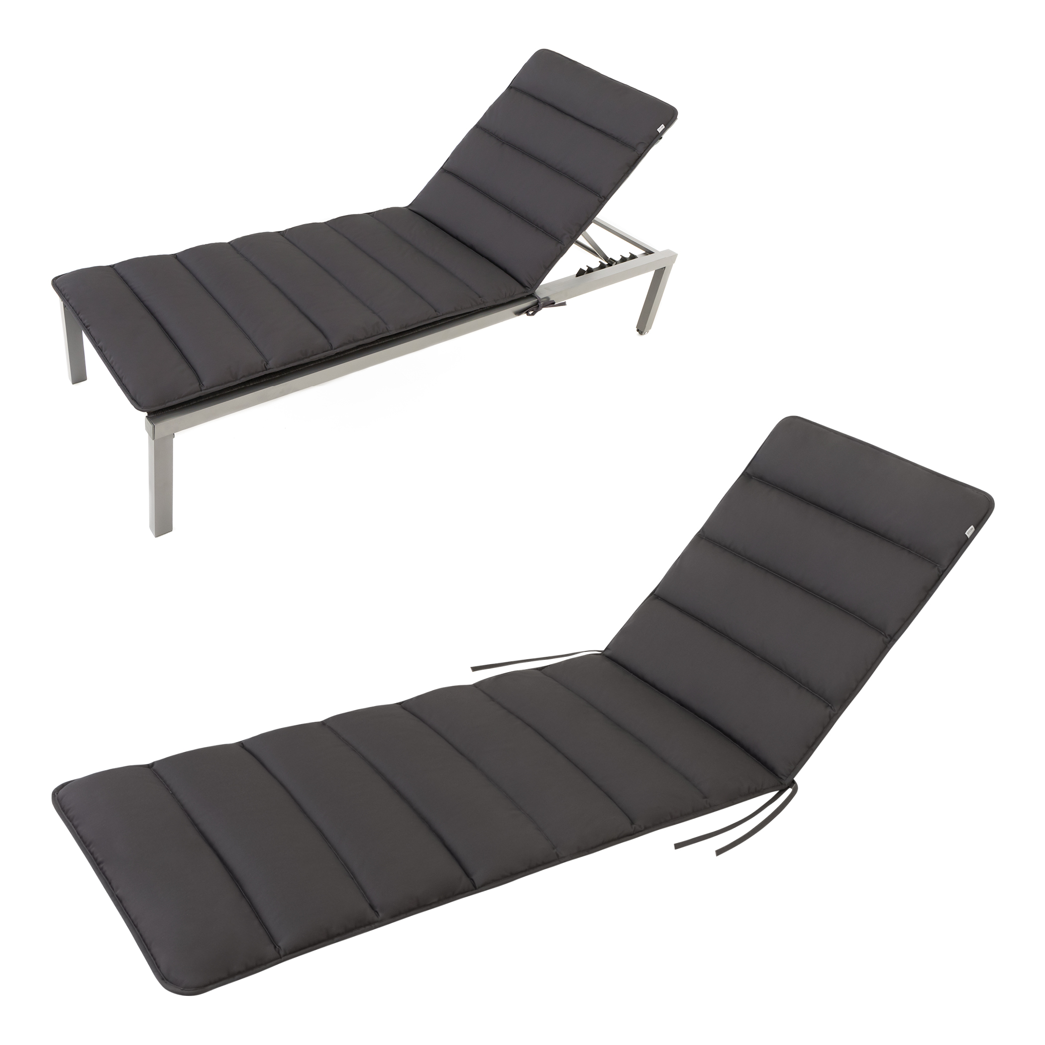Cuscino per sdraio Flair | in 3 dimensioni | Grigio / Antracite