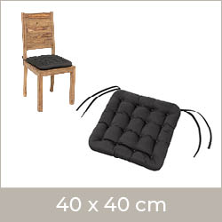 Stuhlkissen 40x40 cm | HAVE A SEAT Living HAVE A SEAT Living | bequemes Stuhlkissen 40x40 cm auf Holzstuhl | bequem & orthopädisch | komplett waschbar bis 95° C | Indoor / Outdoor