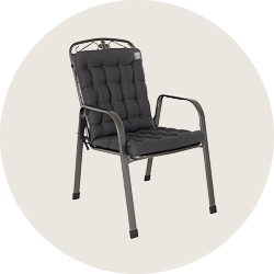 Niedriglehner Auflagen | HAVE A SEAT Living HAVE A SEAT Living | hochwertige Niedriglehner Auflage auf Gartenstuhl | bequem & orthopädisch | komplett waschbar bis 95° C | Indoor / Outdoor