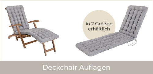 Deckchair Auflagen | HAVE A SEAT Living HAVE A SEAT Living | hochwertige Deckchair Auflagen in 2 Größen erhältlich - Deckchair Polster auf Liegestuhl / Gartenstuhl