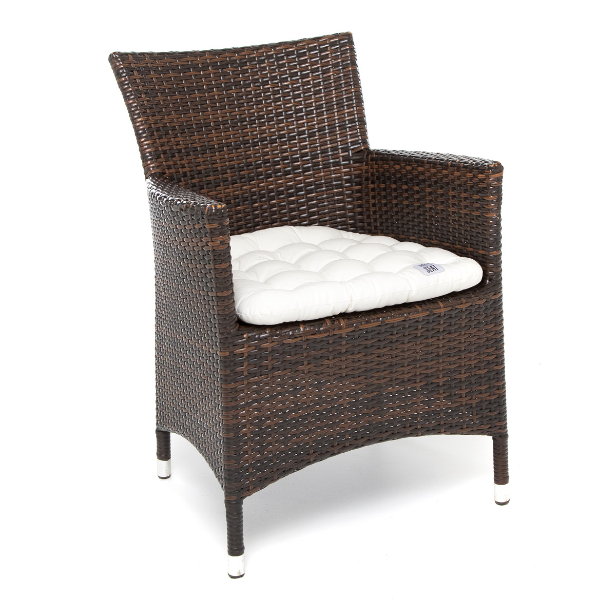 Premium Sitzauflage für Rattansessel / Rattanstühle in Weiß | Outdoor Auflage für Korbsessel | wetterfest| waschbar | HAVE A SEAT Living