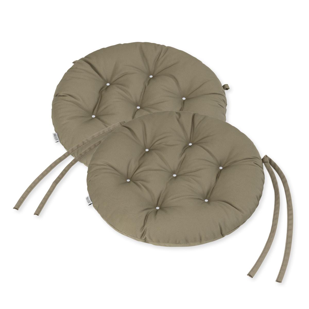 Stuhlkissen rund Ø 40 cm | Goldbraun