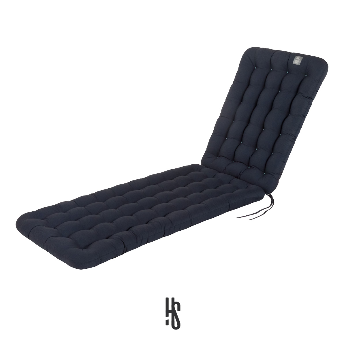 Auflage für Deckchair / Liegestuhl / Relaxstuhl dunkelblau mit Premium-Sitz-/Liegekomfort inkl. orthopädisches Outdoor Nackenkissen | HAVE A SEAT Living