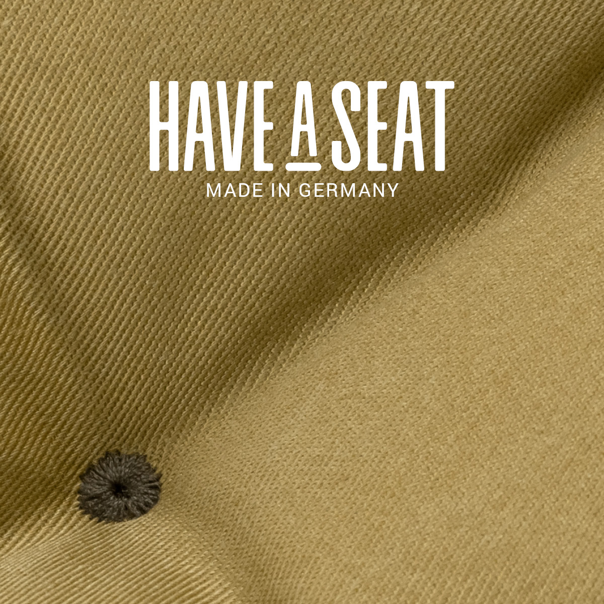 Gartenbank Auflage beige | strapazierfähiger, hautfreundlicher Oberstoff aus Baumwoll-Mischgewebe - Design Riegel braun - Made in Germany