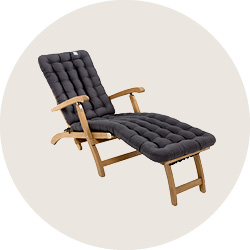 HAVE A SEAT Living | Deckchair Auflagen |  bequem & orthopädisch | komplett waschbar bis 95° C | wetterfest | Indoor / Outdoor | Made in Germany
