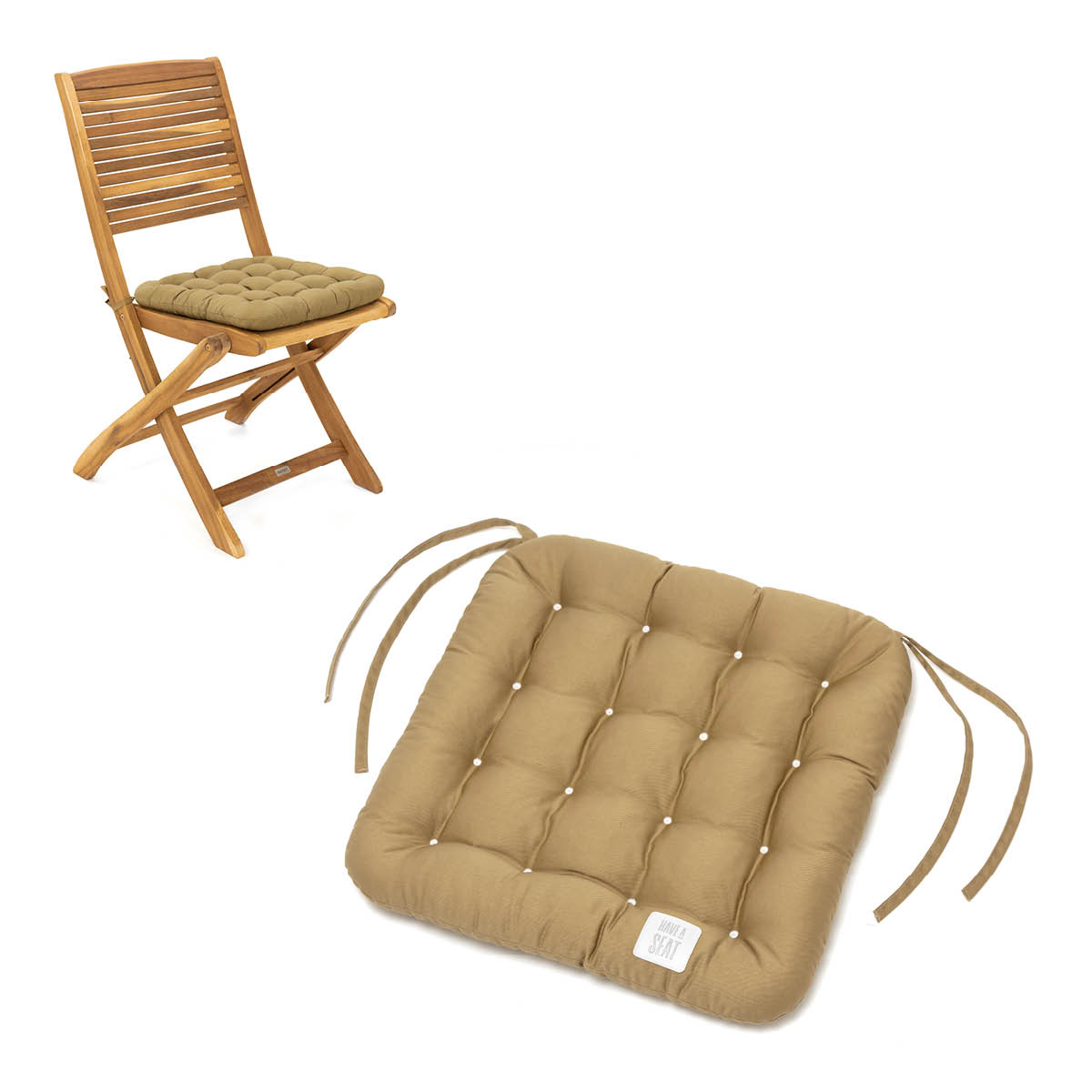 Cuscino per sedia 40x40 cm | Beige