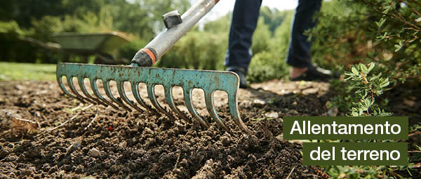 giardinaggio allentamento del terreno