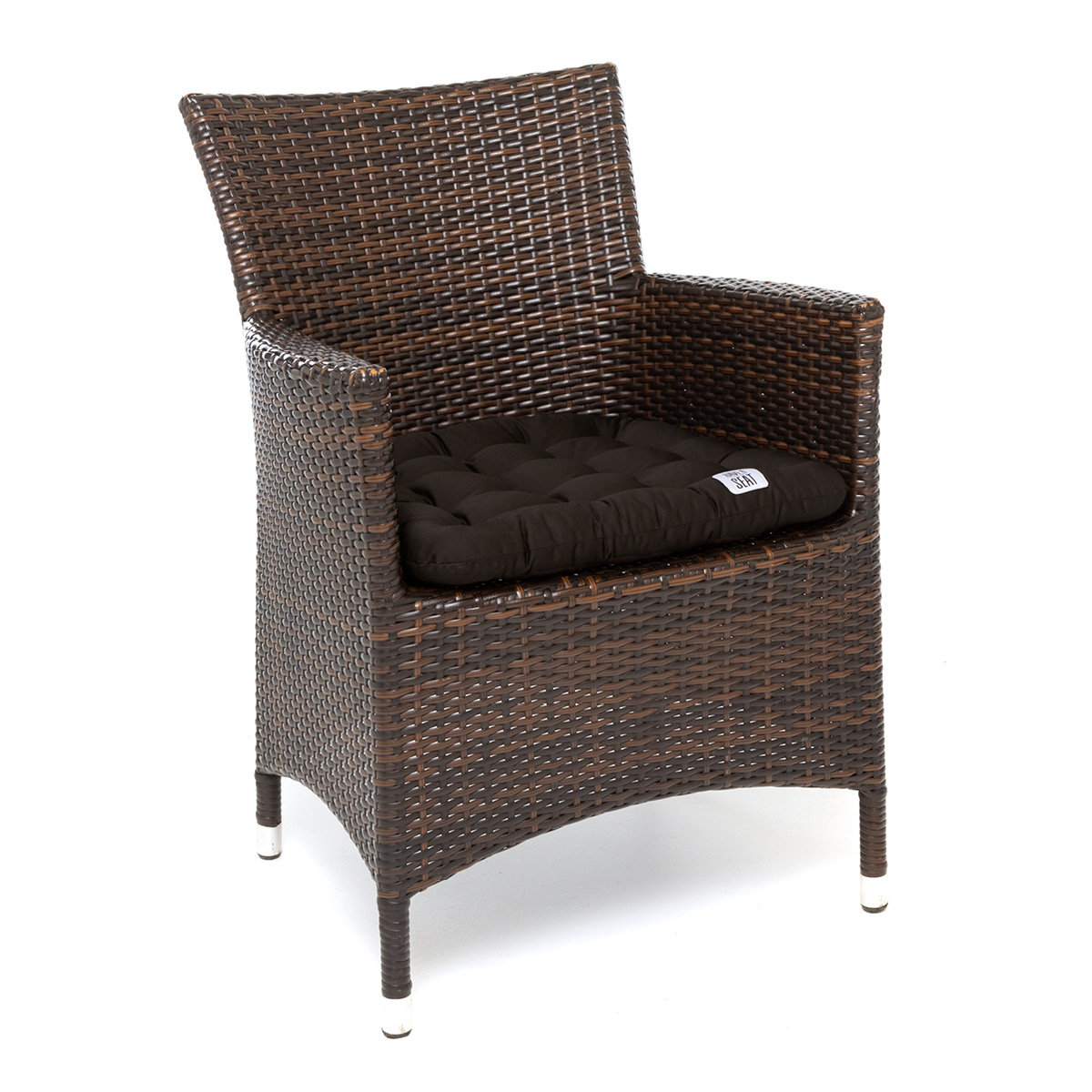 Premium Sitzauflage für Rattansessel / Rattanstühle in dunkelbraun | Outdoor Auflage für Korbsessel | wetterfest| waschbar | HAVE A SEAT Living