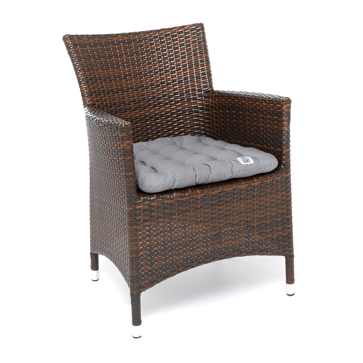 Premium Sitzkissen 48x46, 5 cm dicke Riegel-Polsterung (kälteabweisend), das Kissen kann auf beiden Seiten verwendet werden | HAVE A SEAT Living