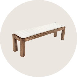 Cuscino per Panca da Giardino Rosa 120x50x7 cm in Tessuto 361600 Cuscino per Panca da Giardino Rosa 120x50x7 cm in Tessuto 361600