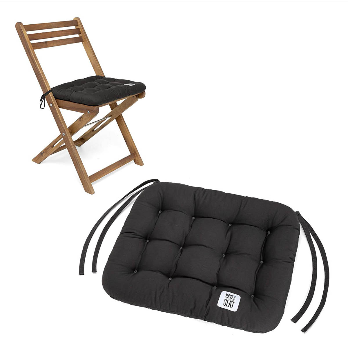 Cuscino da seduta 40x35 cm | Grigio / Antracite